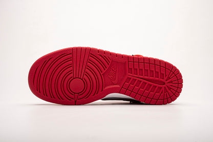 OFF White X Nike Dunk Low University Red