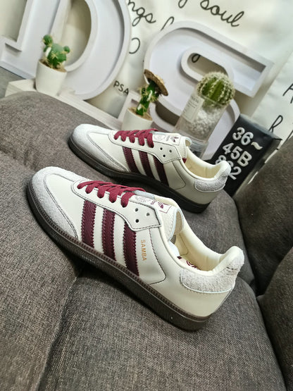 Adidas Samba OG White/Bordeaux