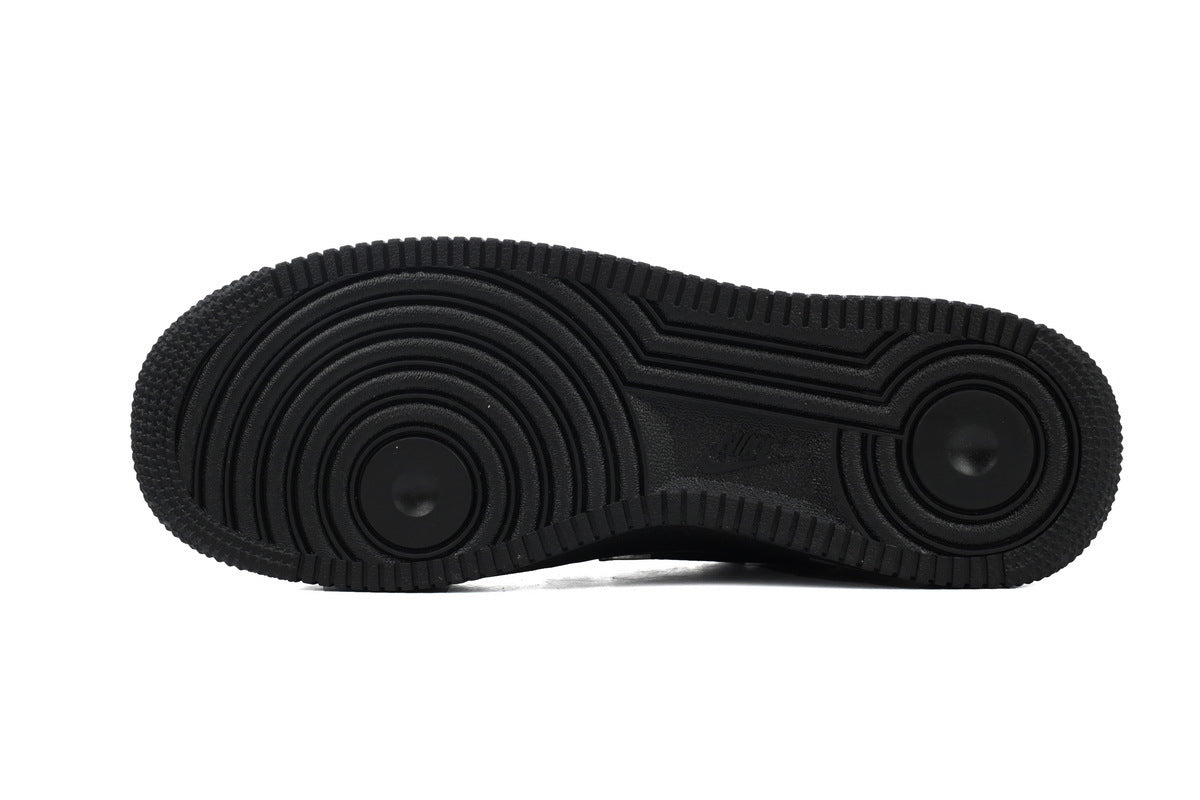 Nike Air Force 1 Low Black Silver Mini Swoosh