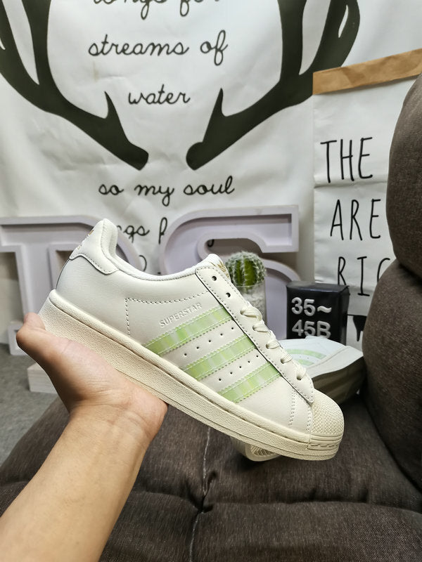 Originals Superstar White/Light Green