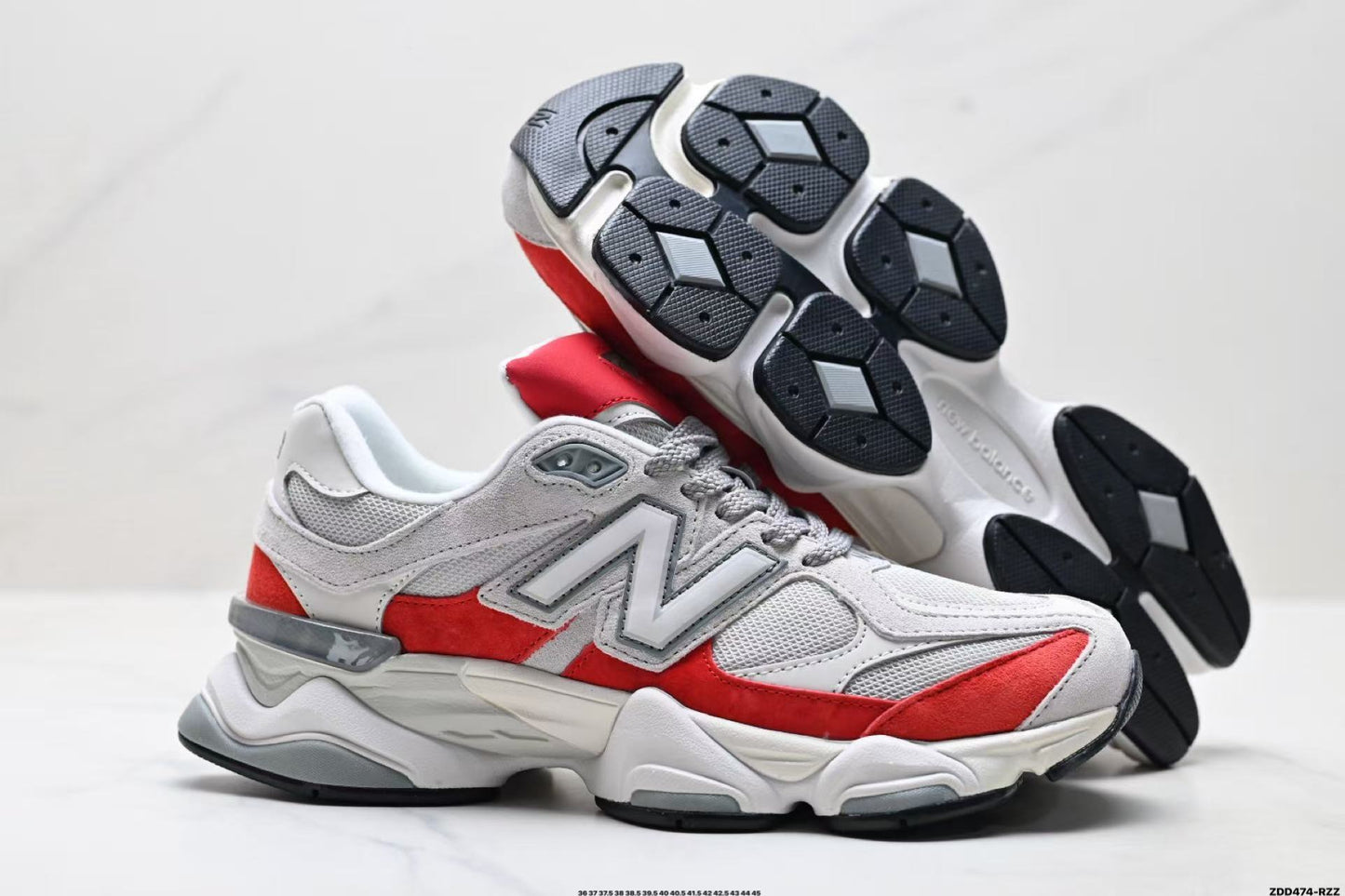 New Balance 9060 White/Red