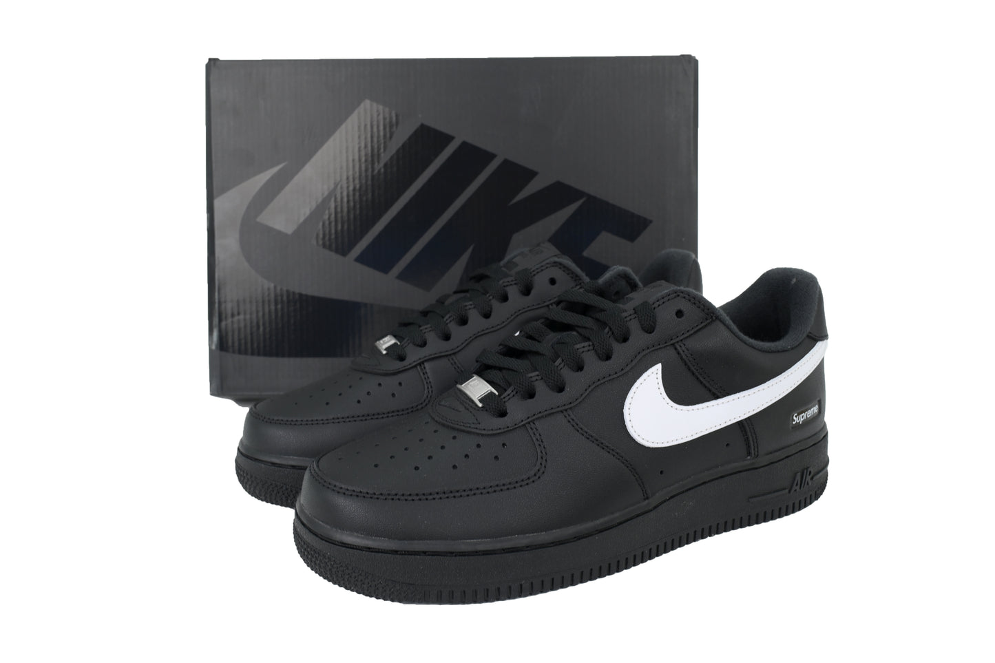 Nike Supreme x Air Force 1 Low 'Box Logo - Black White'