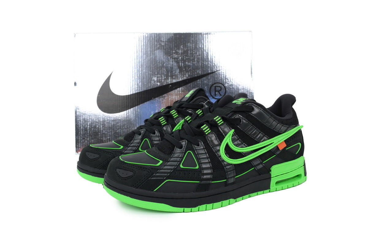 Off-White x Air Rubber Dunk 'Green Strike'