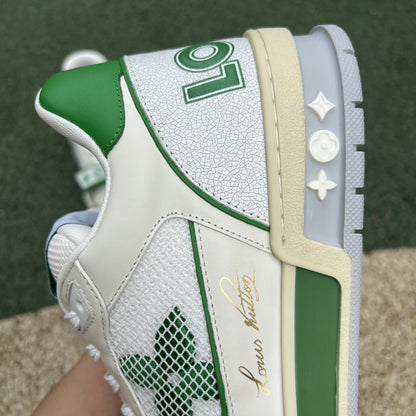 Louis Vuitton Trainer Green Monogram Denim