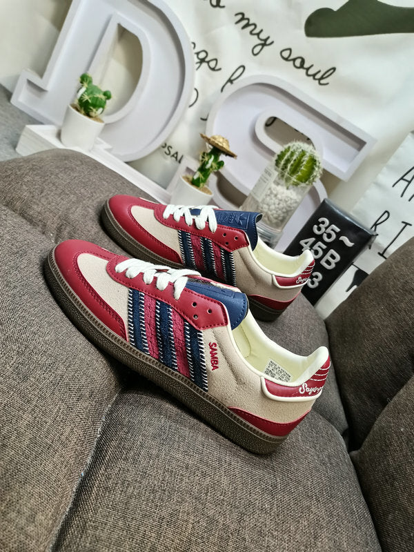 Notitle x Adidas Samba White/Dark Red