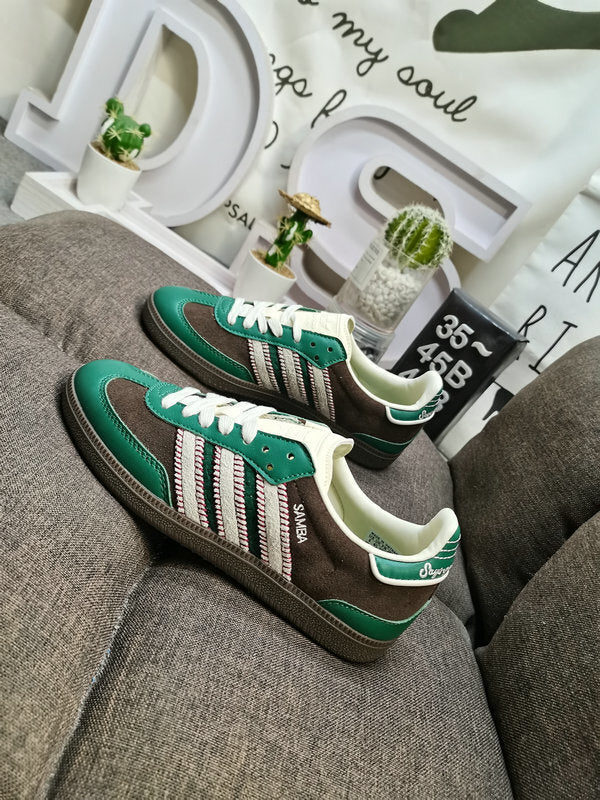 Notitle x Adidas Samba Dark Brown/Green
