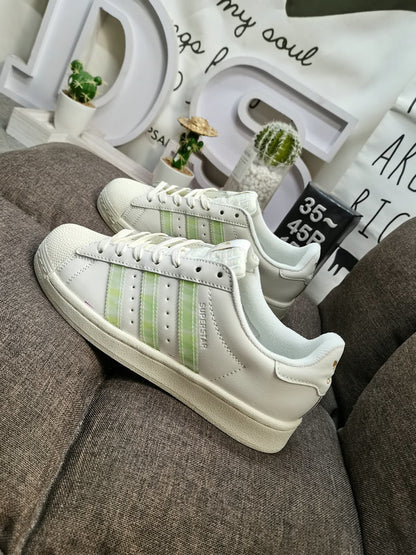 Originals Superstar White/Light Green