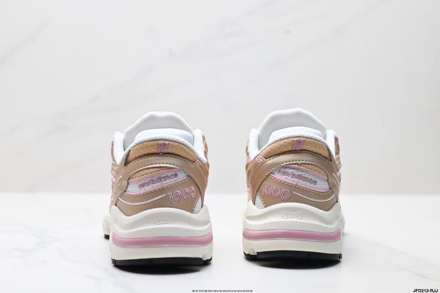 New Balance 1000 White Gold Pink