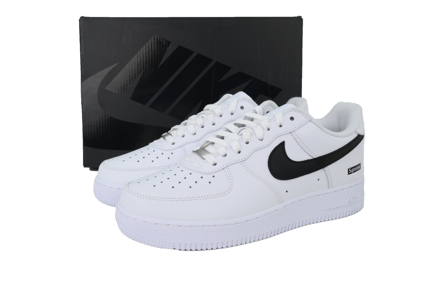 Nike Supreme x Air Force 1 Low 'Box Logo - White Black'