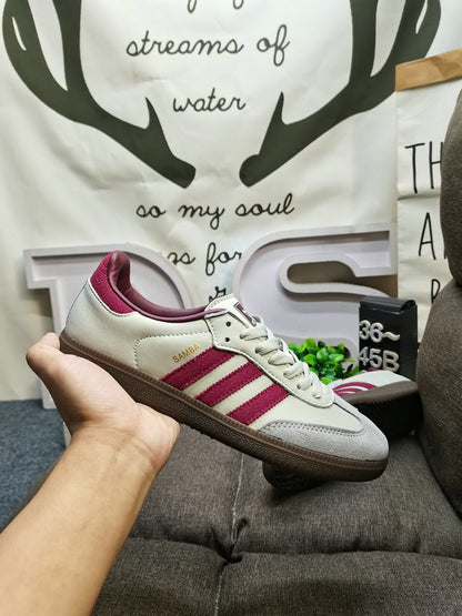Adidas Samba OG Beige/Dark Red
