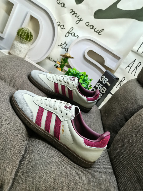 Adidas Samba OG Beige/Dark Red