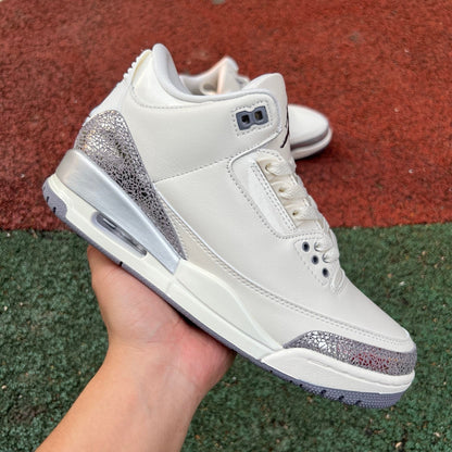 Air Jordan 3 'Sail/Metallic Silver'