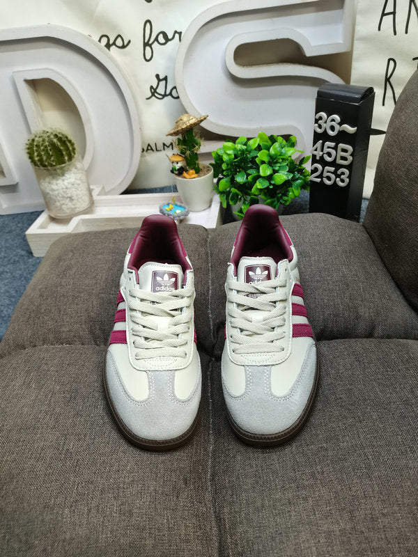 Adidas Samba OG Beige/Dark Red